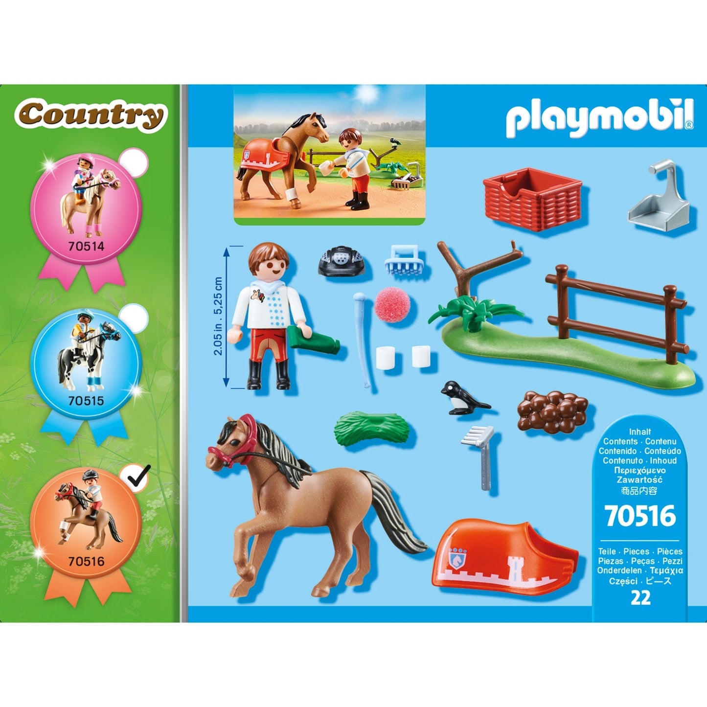 PLAYMOBIL 70516 Country Sammelpony "Connemara", Konstruktionsspielzeug