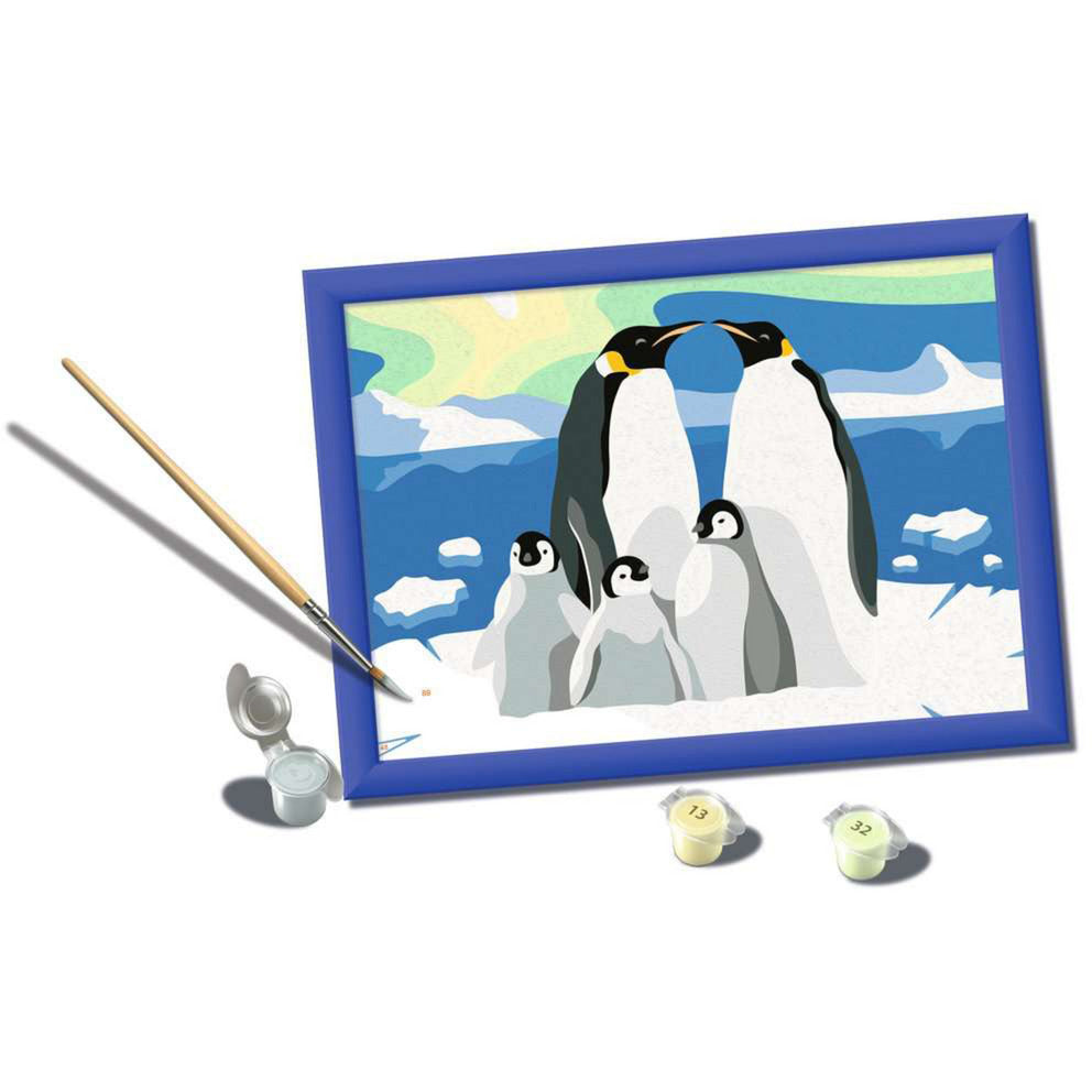 CreArt - Pinguin-Familie, Malen