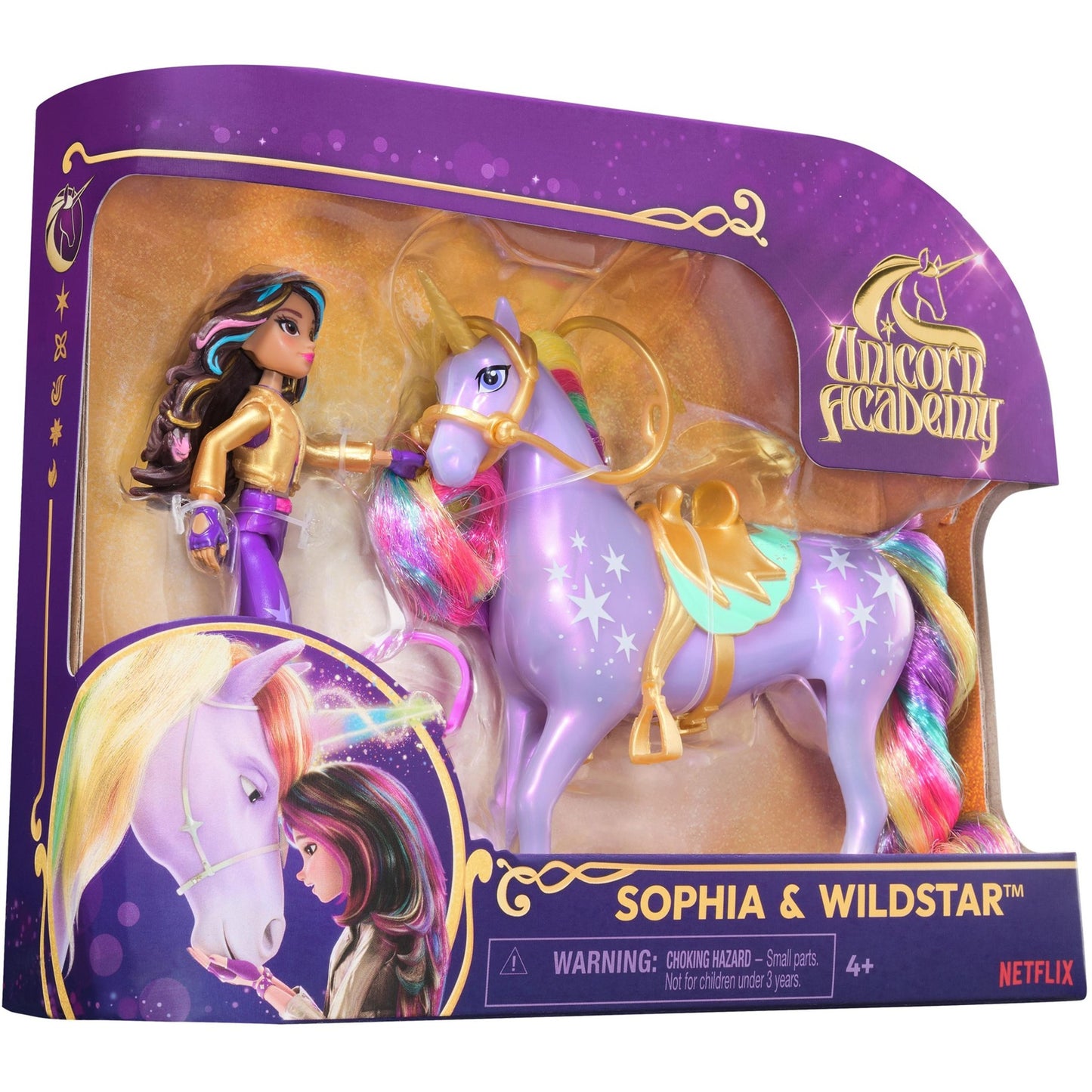 Spinmaster Unicorn Academy - Sophia und Einhorn Wildstar Set