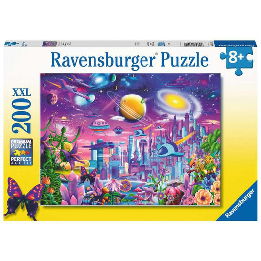 Ravensburger Kinderpuzzle Kosmische Stadt (200 Teile)