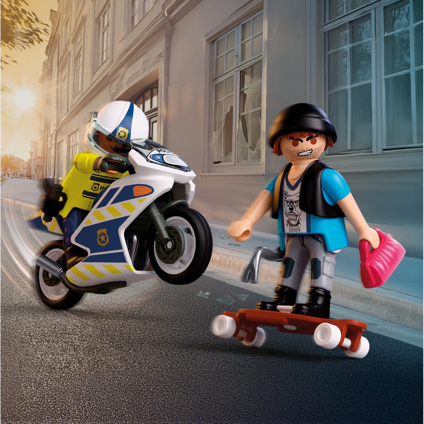 72079 City Action Verfolgungsjagd mit Motorrad, Konstruktionsspielzeug