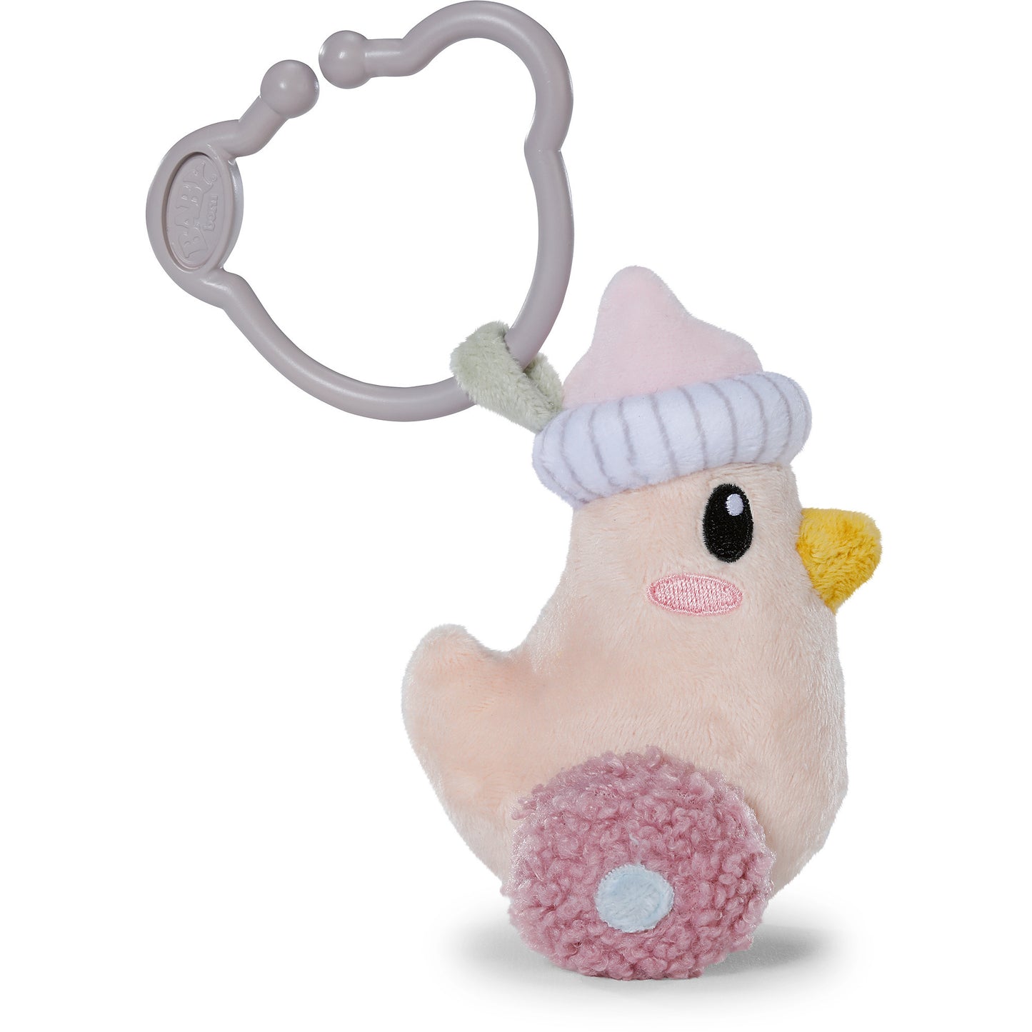 Flasche für Babys mit Rassel im Inneren und Clip, waschbar, Babyflasche