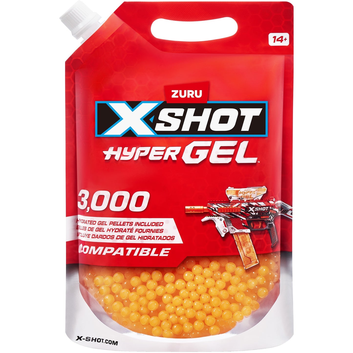 XSHOT Hyper Gel - Nachfüllpackung 3000 Gel-Kugeln, Gel-Blaster