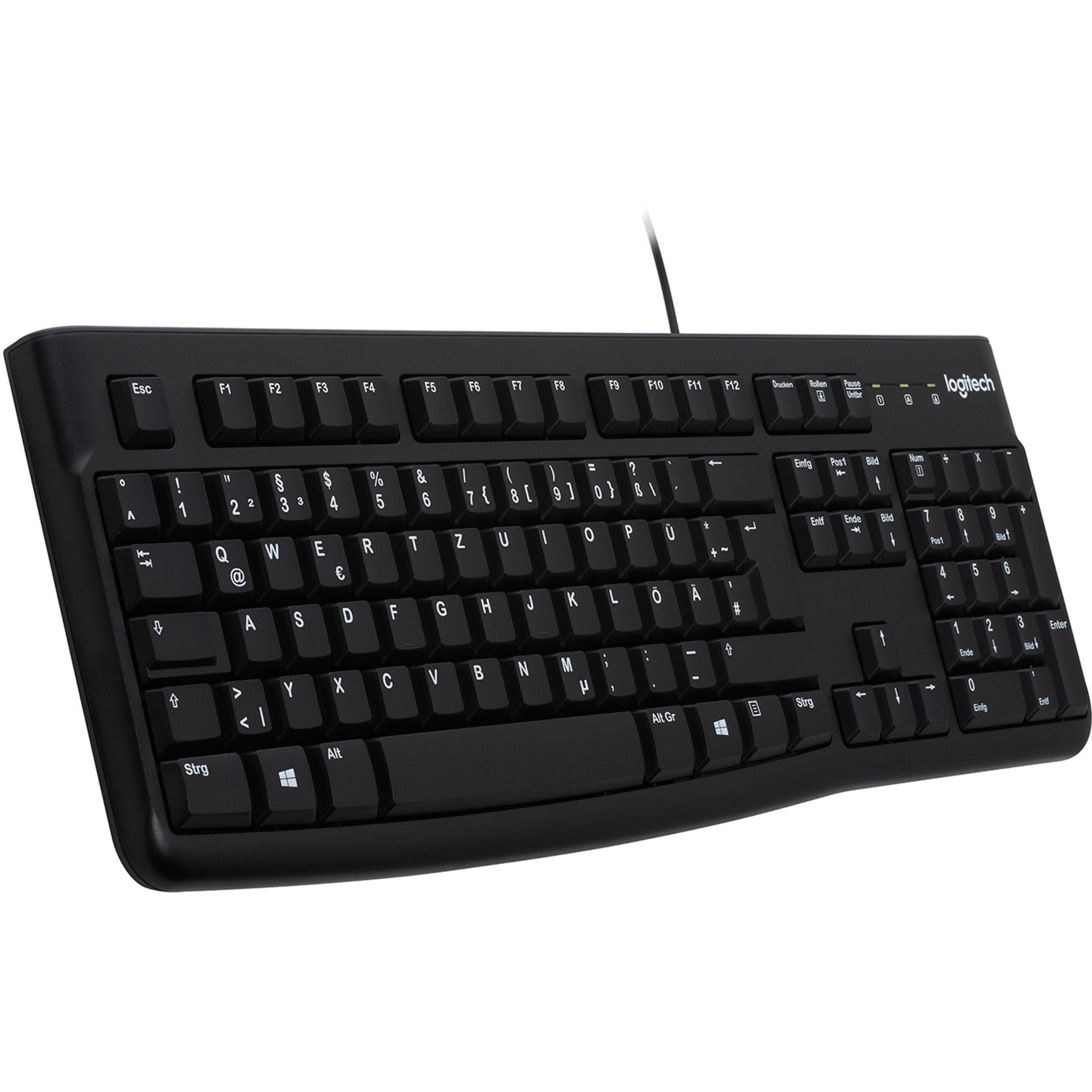 Logitech Keyboard K120 for Business (schwarz, DE-Layout, Rubberdome)