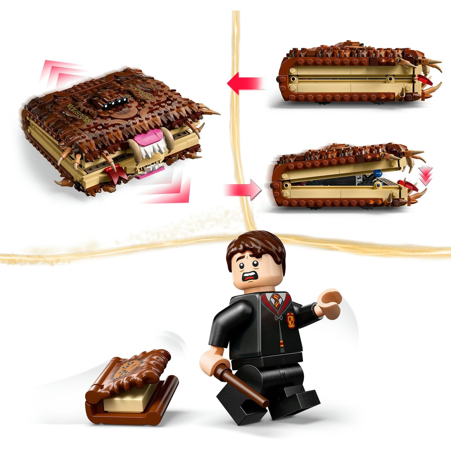 76449 Harry Potter Beissendes Monsterbuch der Monster, Konstruktionsspielzeug