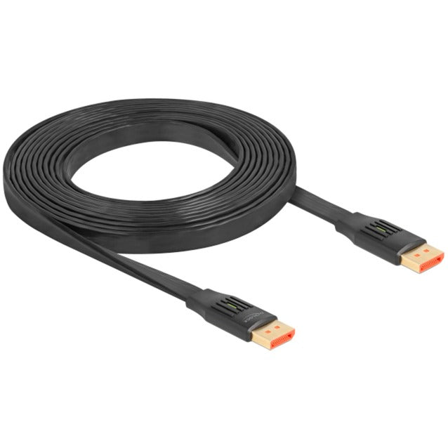 DeLOCK DisplayPort Flachbandkabel 8K 60Hz (schwarz, 3 Meter)