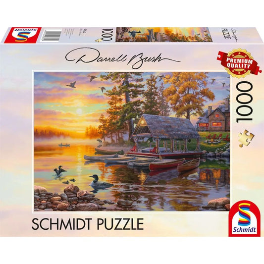 Schmidt Spiele Darrell Bush: Bootshaus mit Kanus (1000 Teile)