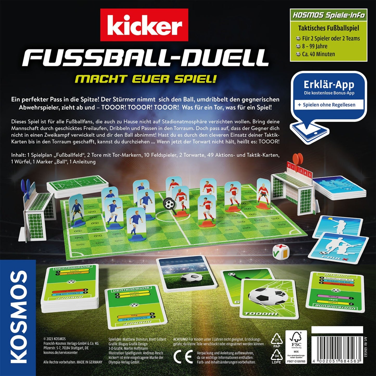 KOSMOS Kicker Fußball-Duell, Brettspiel