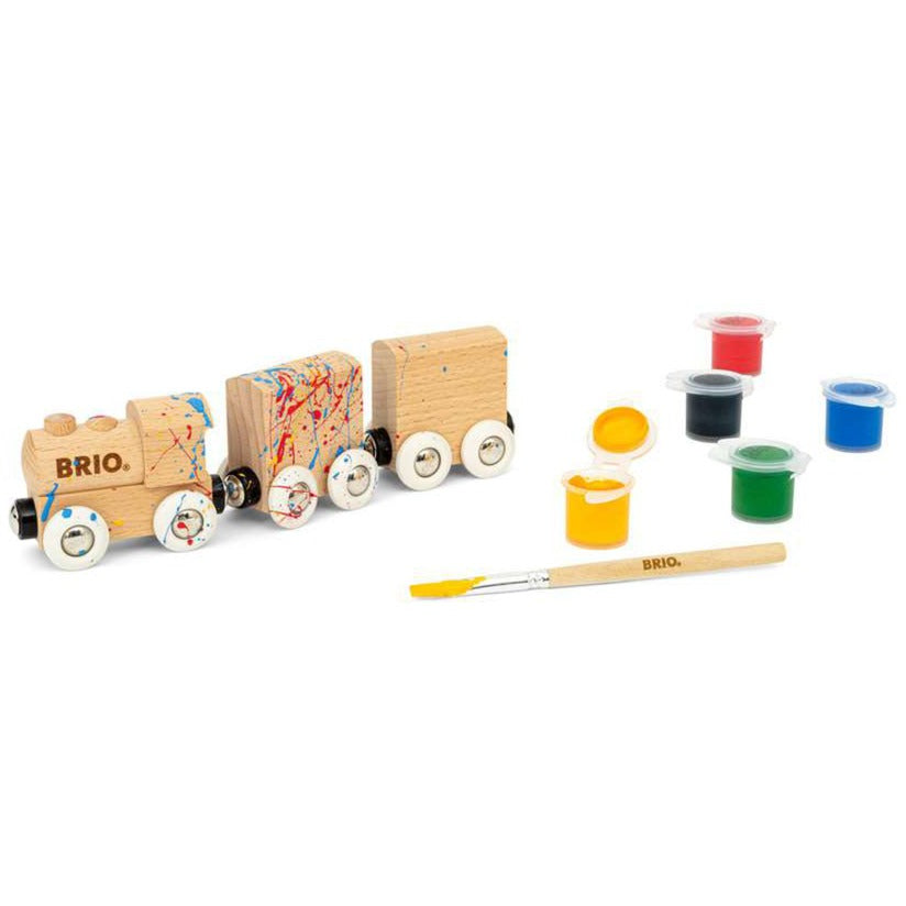 BRIO World Holzzug zum Anmalen, Spielfahrzeug