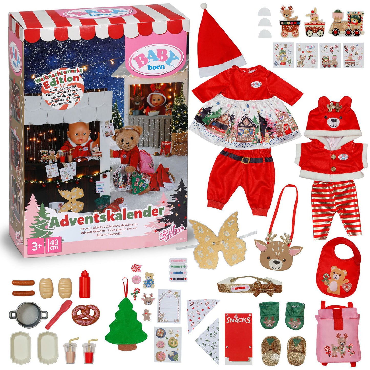 BABY born Adventskalender 43cm, Puppenzubehör