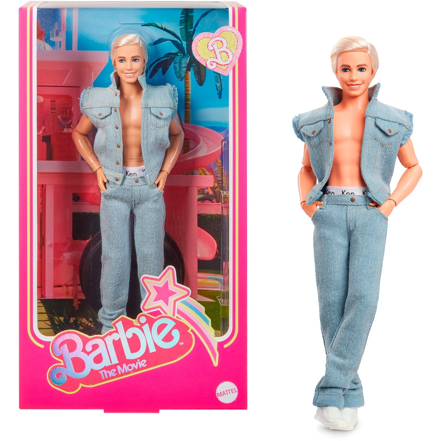 Barbie Barbie Signature The Movie - Ken Puppe zum Film im Jeansoutfit und Original Ken Unterwäsche