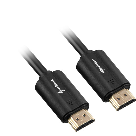 Sharkoon Kabel HDMI Stecker > HDMI Stecker (schwarz, 10 Meter, HDMI 2.0 4K)