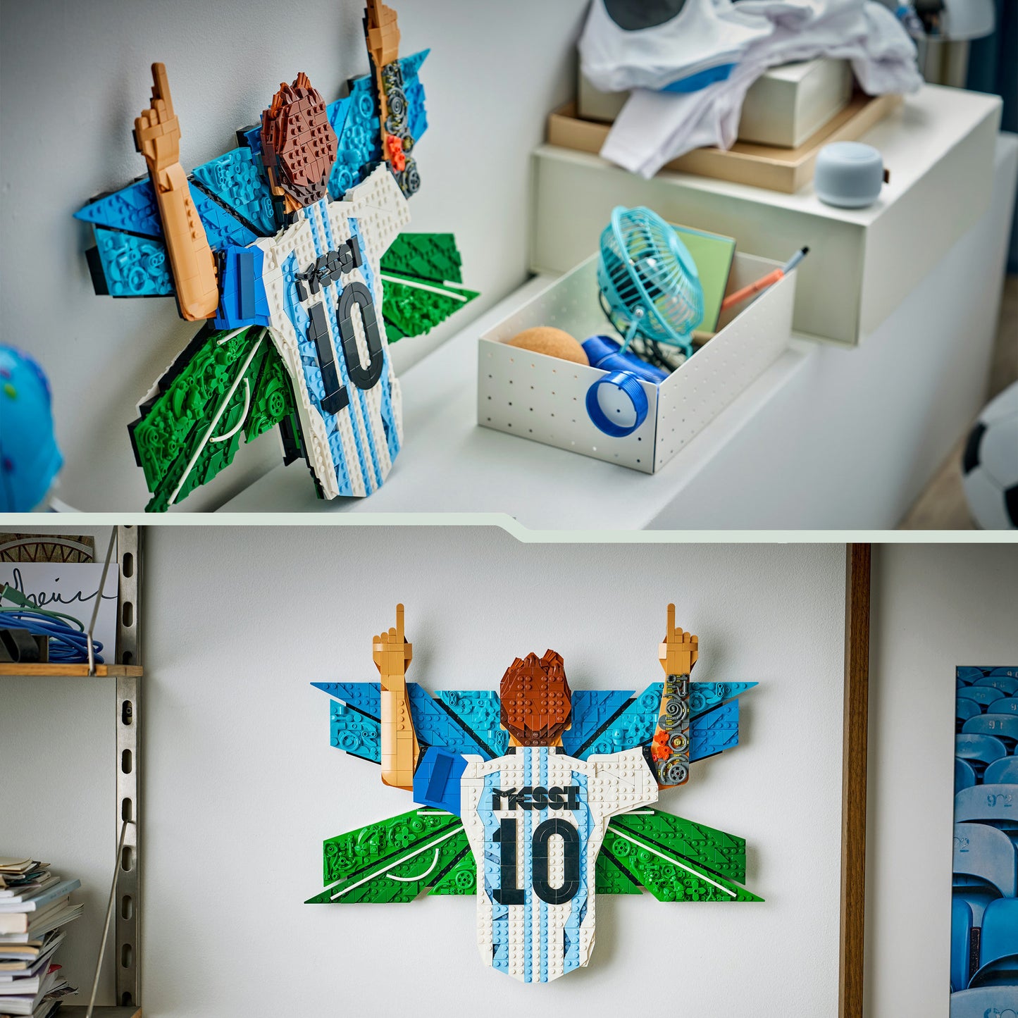 43018 43018 Editions Lionel Messi  Torjubel, Konstruktionsspielzeug