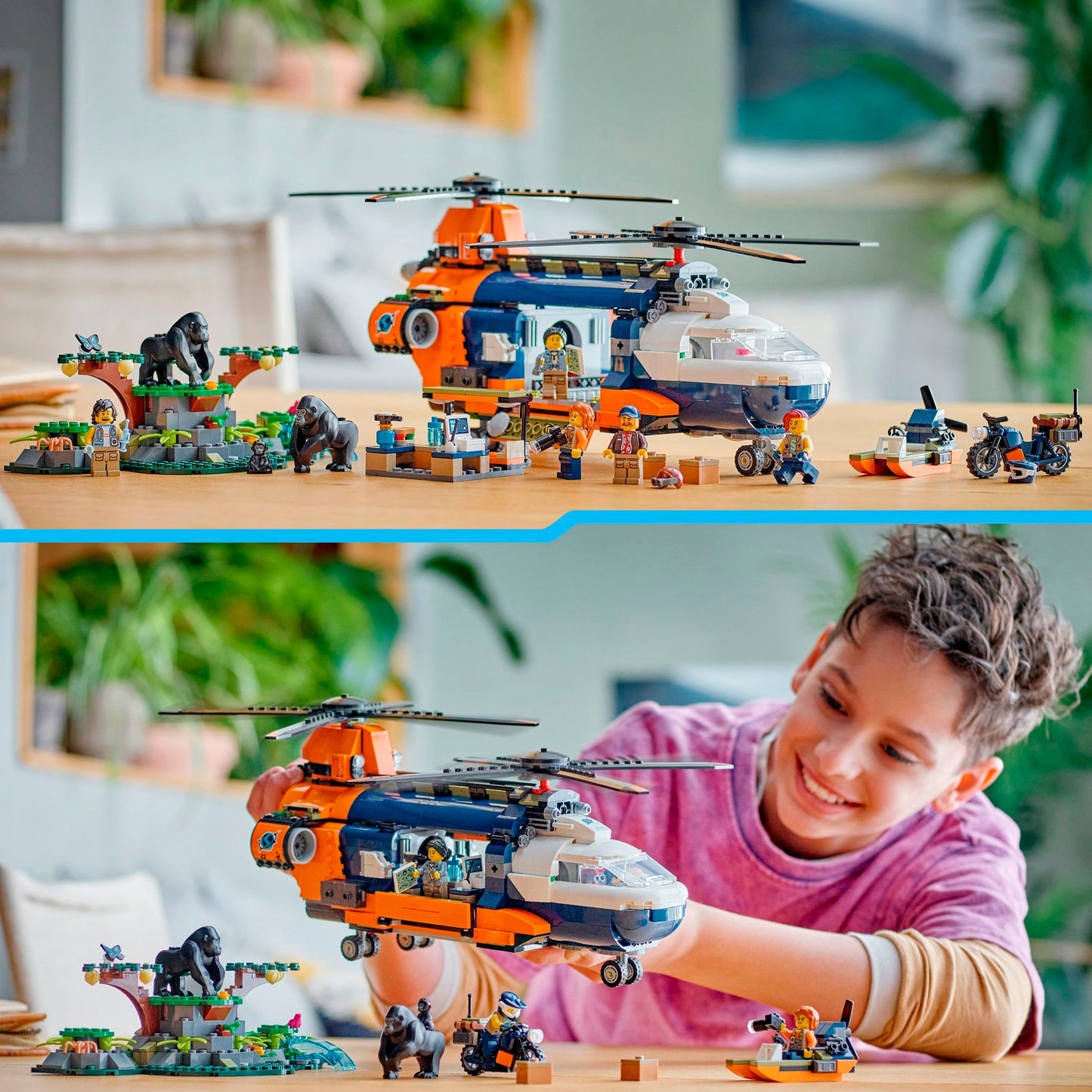 LEGO 60437 City Dschungelforscher-Hubschrauber, Konstruktionsspielzeug