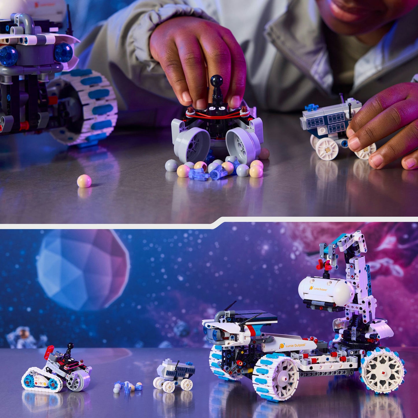 42211 Technic Lunar Outpost Mondrover-Raumfahrzeug, Konstruktionsspielzeug
