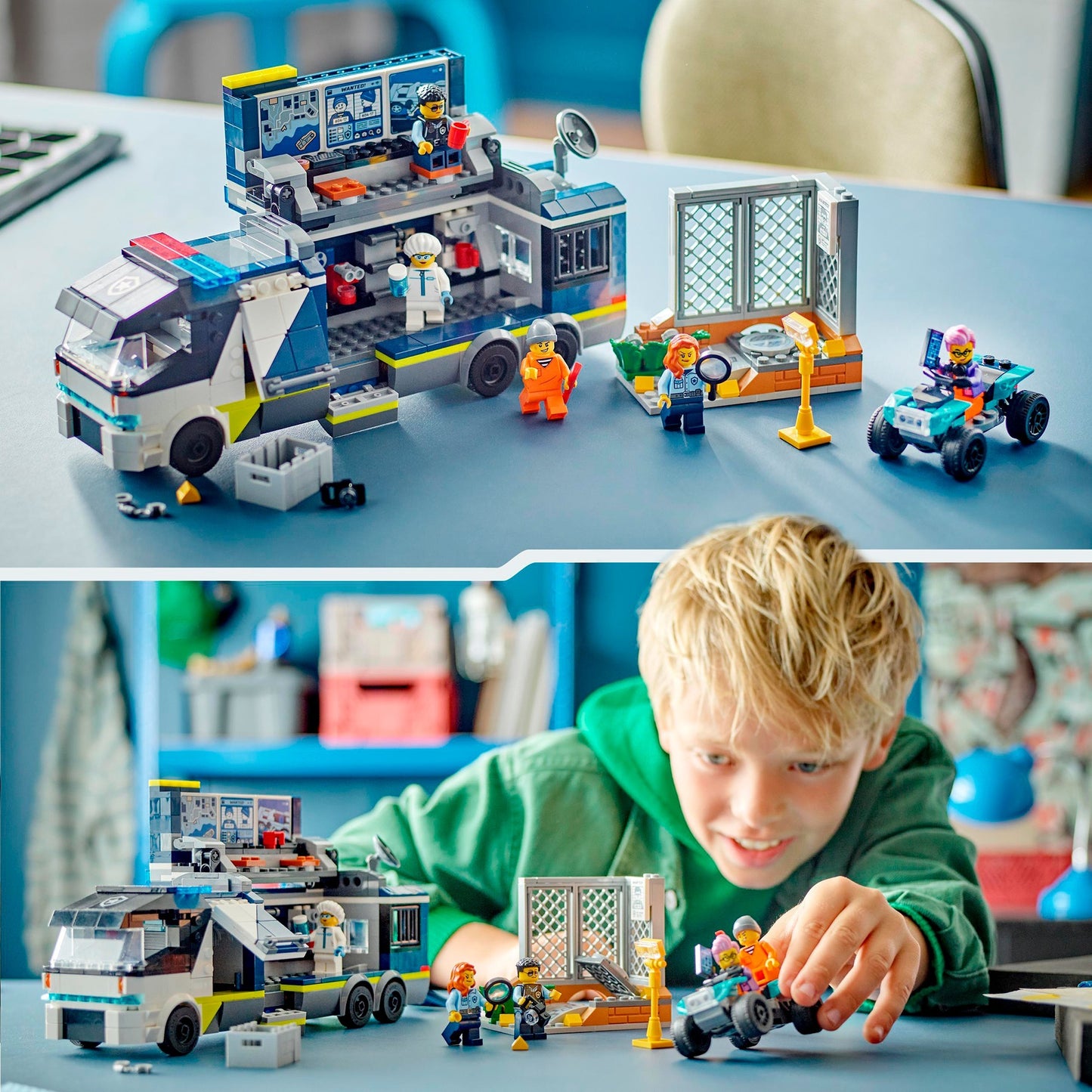 LEGO 60418 City Polizeitruck mit Labor, Konstruktionsspielzeug