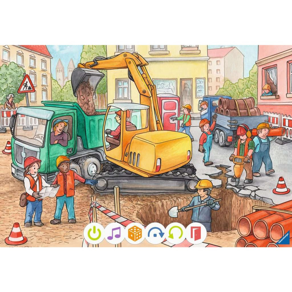 Ravensburger tiptoi Puzzle für kleine Entdecker: Baustelle