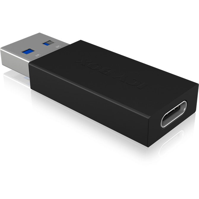 Icy Box USB 3.2 Gen 2 Adapter IB-CB015, USB-A Stecker > USB-C Buchse (schwarz)