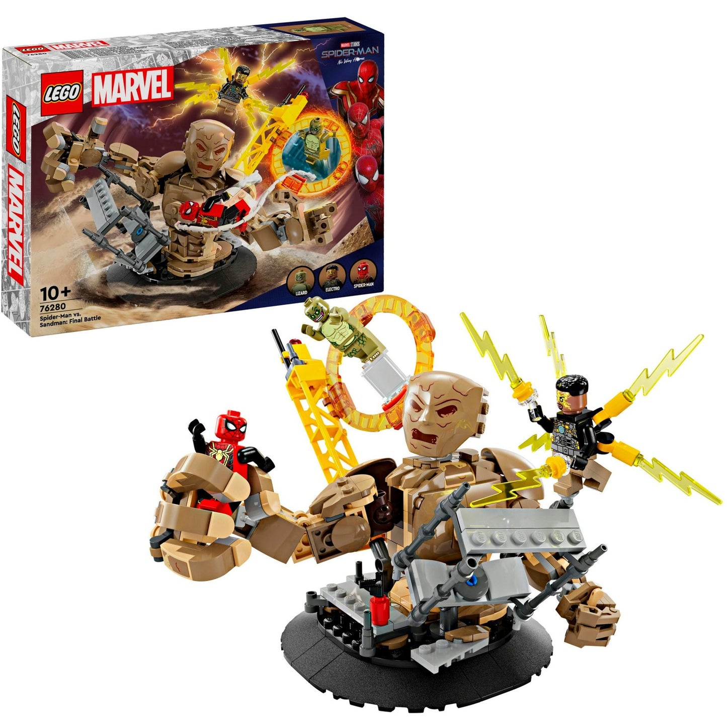 LEGO 76280 Marvel Super Heroes Spider-Man vs. Sandman: Showdown, Konstruktionsspielzeug