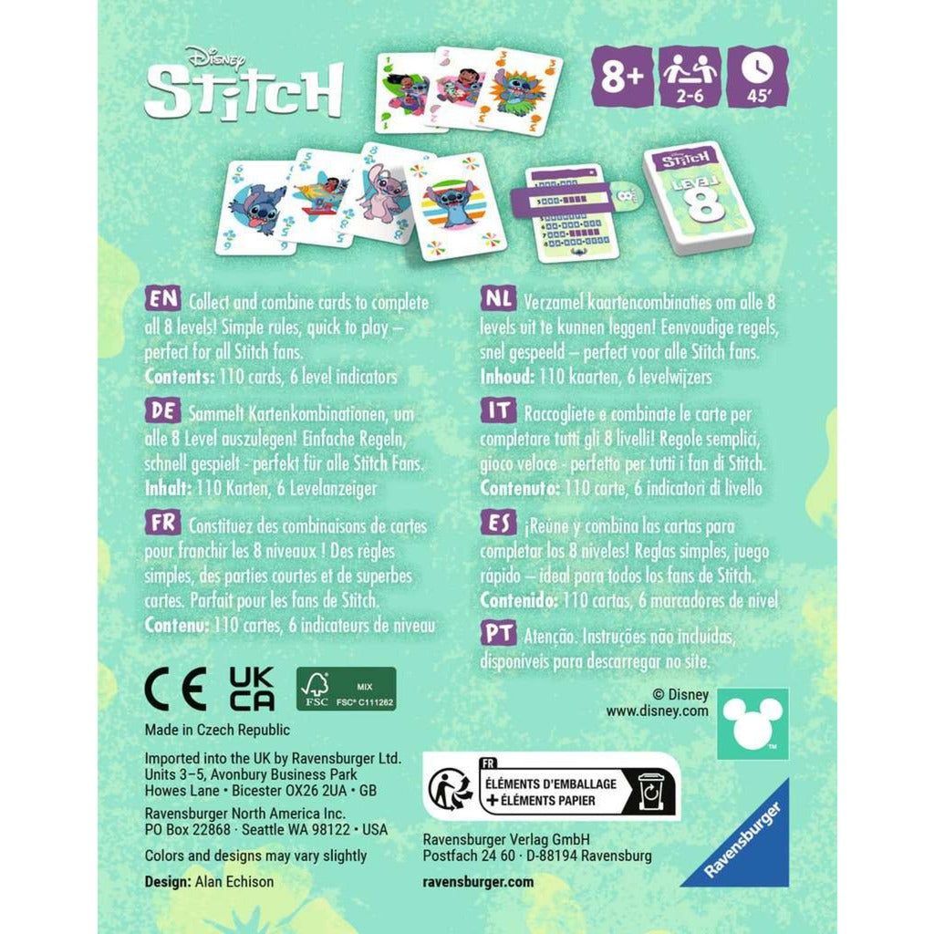 Disney Stitch Level 8, Kartenspiel