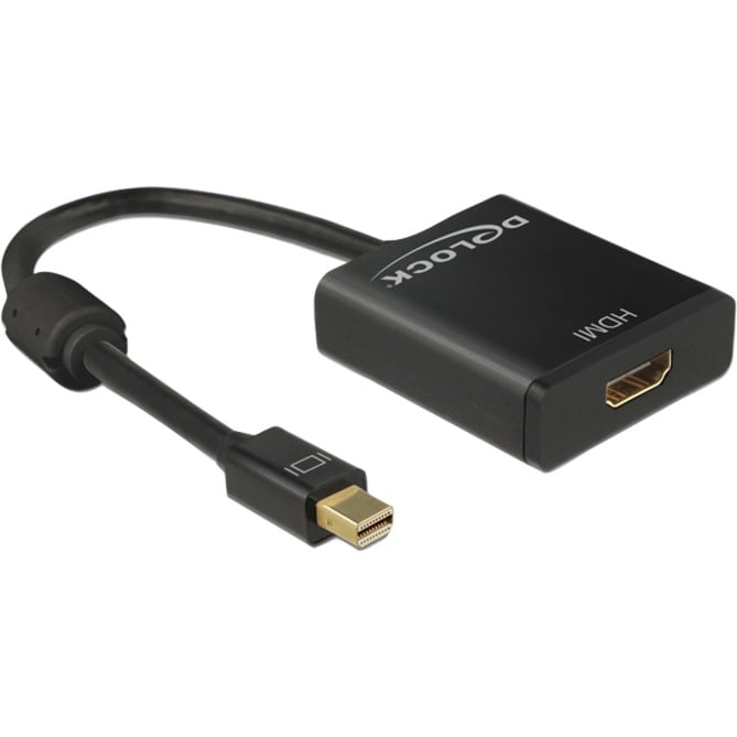 DeLOCK Mini Displayp>HDMI 4K (schwarz, 20 cm)