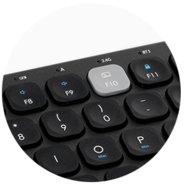 Kensington Kompakte Multi-Device Dual Wireless Tastatur (schwarz, DE-Layout)