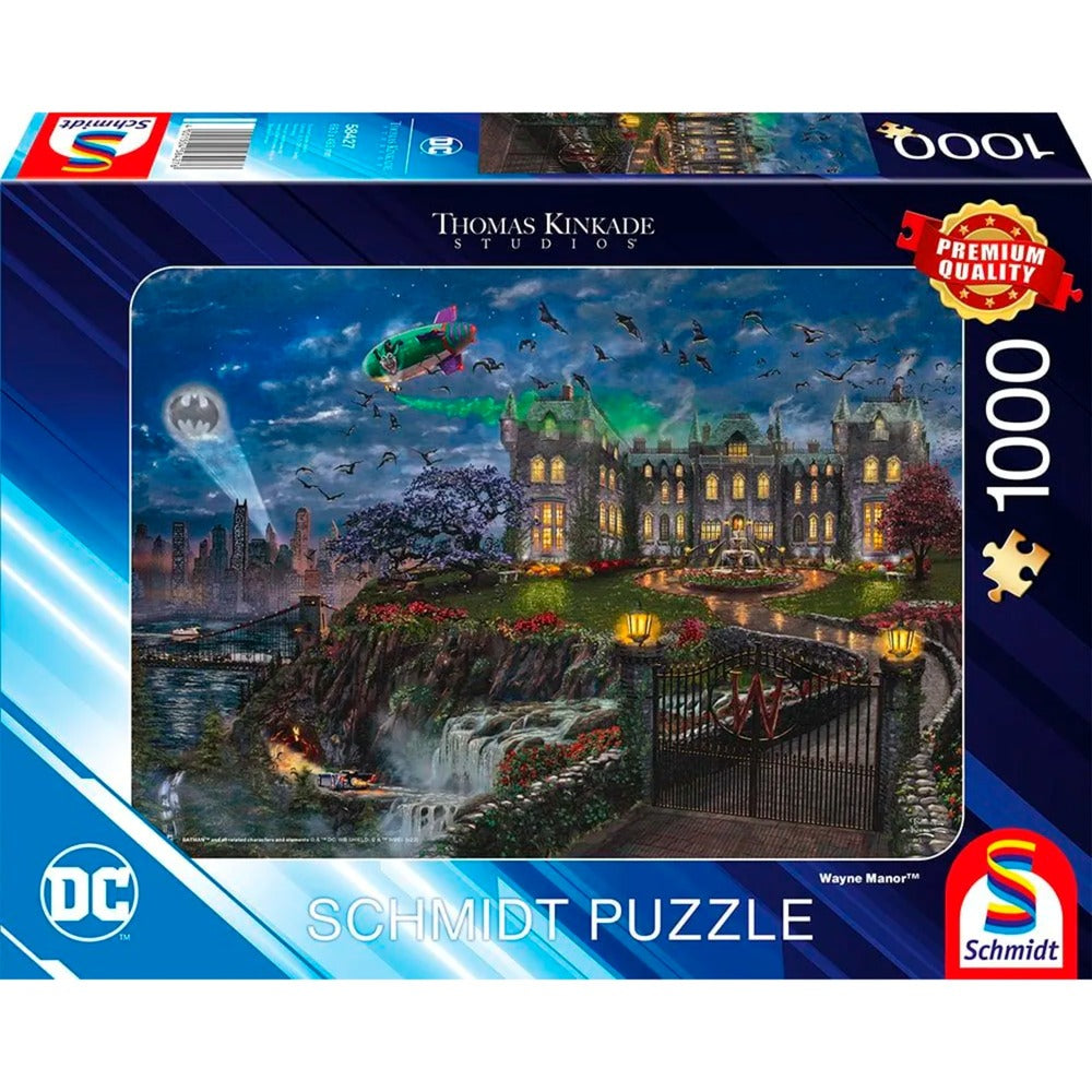 Schmidt Spiele Thomas Kinkade Studios: DC Comics Wayne Manor (1000 Teile)