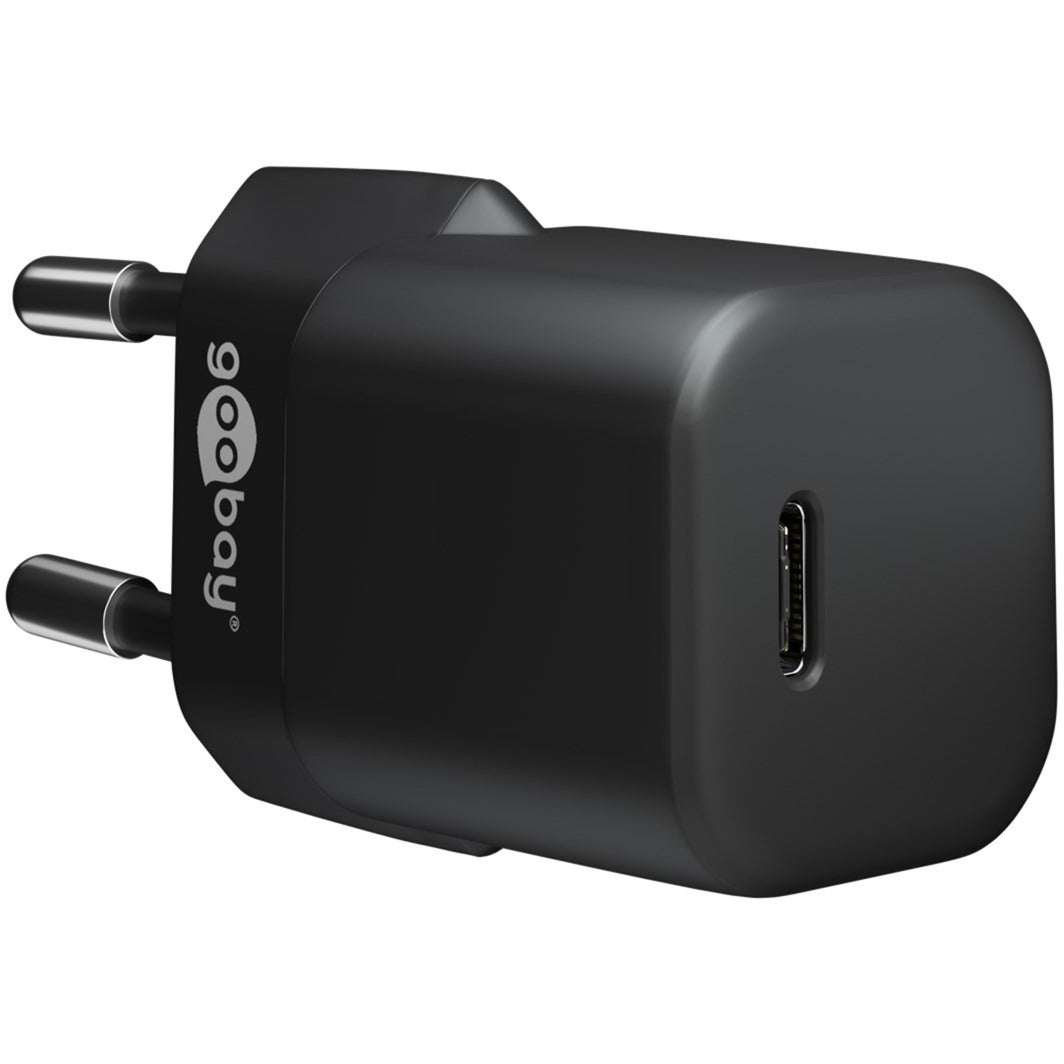 Goobay Apple Lightning / USB-C PD-Ladeset nano 20 Watt (schwarz, 1 Meter Kabel, PD)