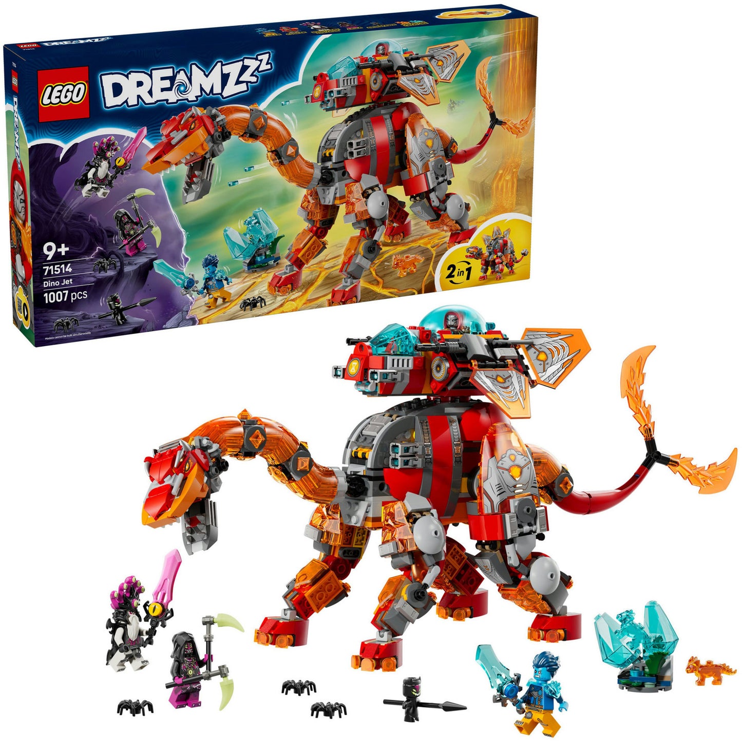 71514 DREAMZzz Dino-Düsenflieger, Konstruktionsspielzeug