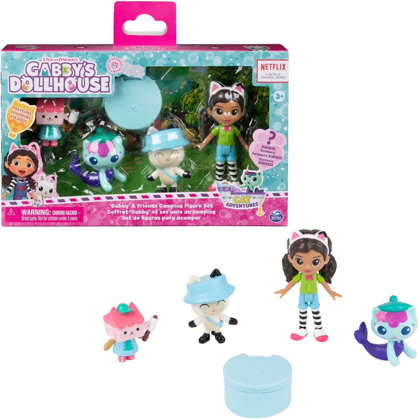 Spinmaster DreamWorks Gabby's Dollhouse Cat Adventures - Camping Figuren Set