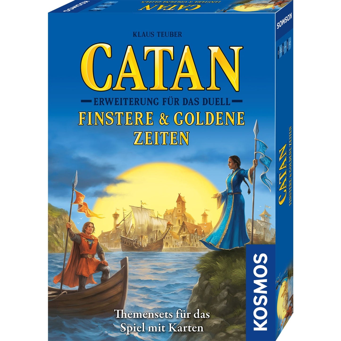 KOSMOS CATAN - Erweiterung für das Duell - Finstere & Goldene Zeiten, Kartenspiel