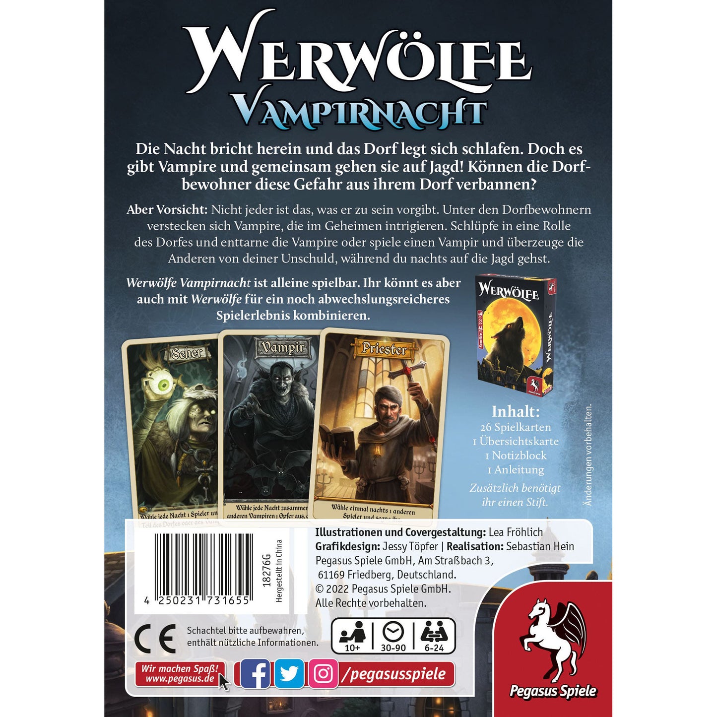 Werwölfe - Vampirnacht, Kartenspiel