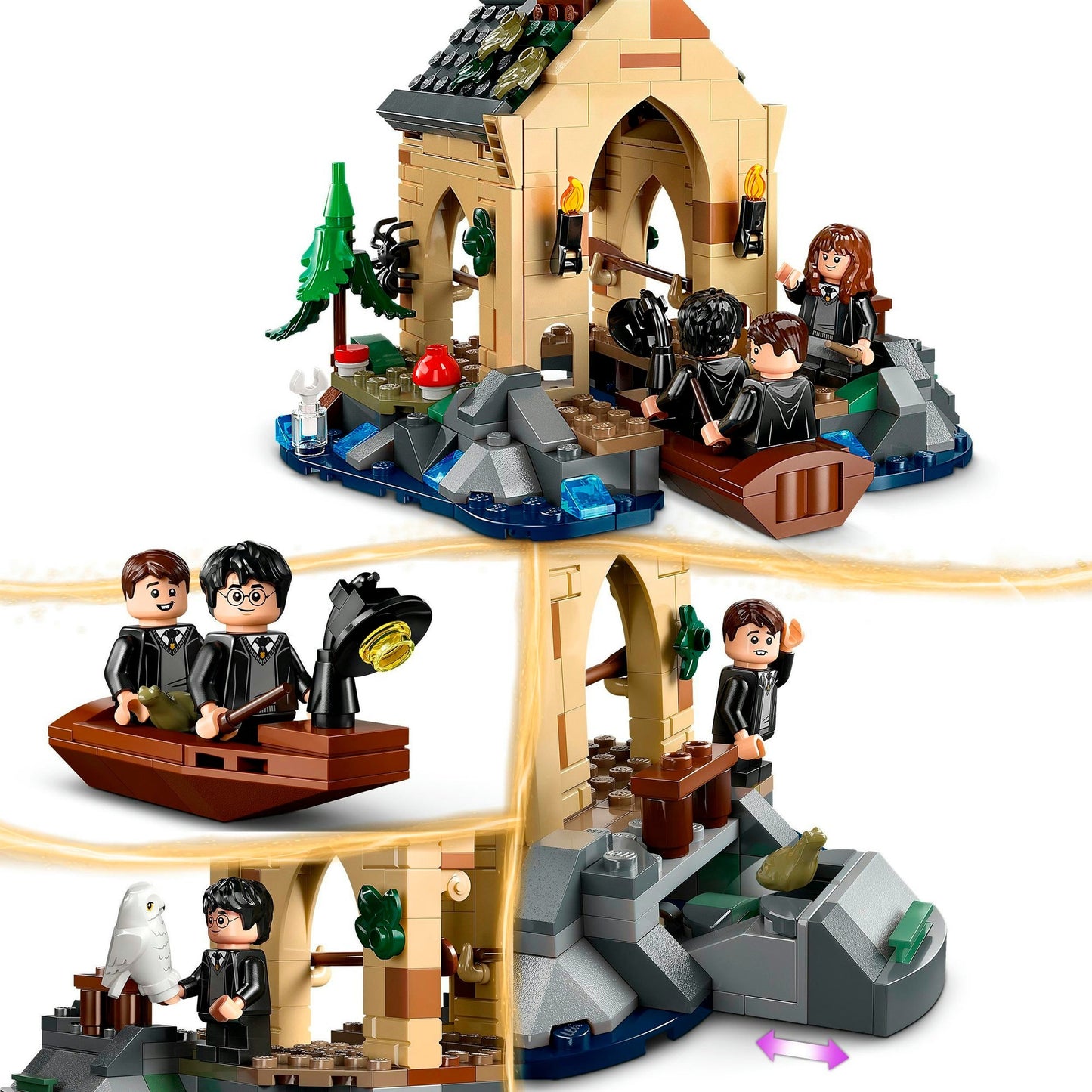 LEGO 76426 Harry Potter Bootshaus von Schloss Hogwarts, Konstruktionsspielzeug