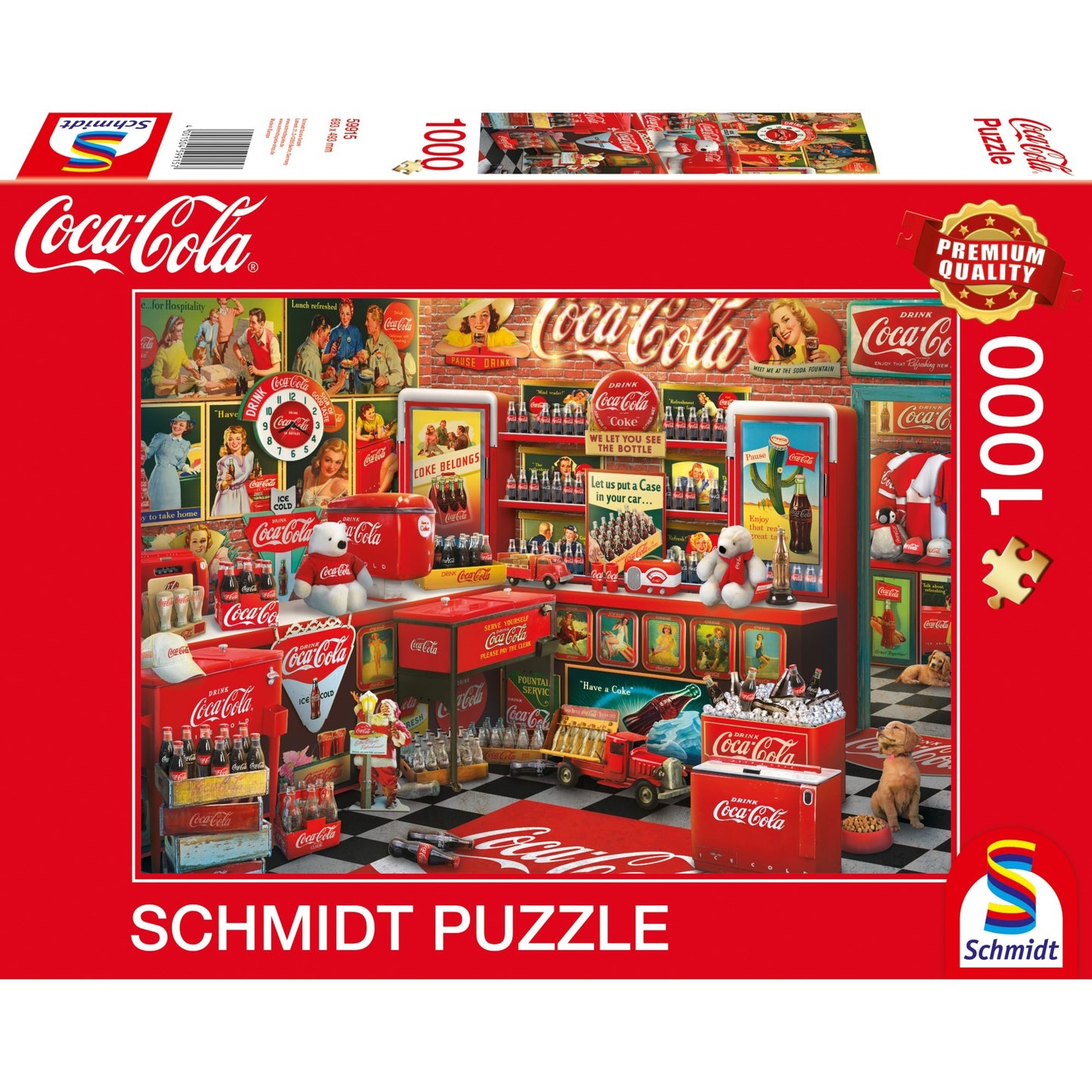 Schmidt Spiele Coca Cola - Nostalgie-Shop (1000 Teile)