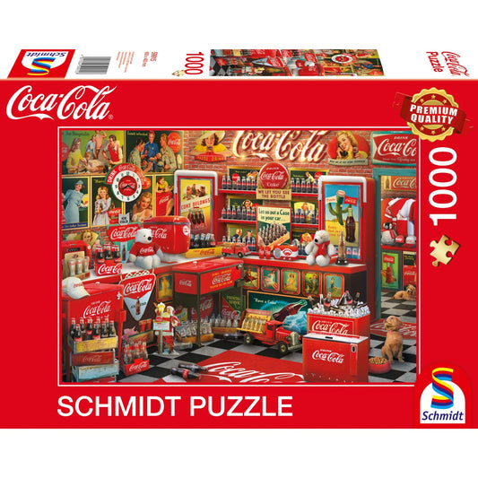 Schmidt Spiele Coca Cola - Nostalgie-Shop (1000 Teile)