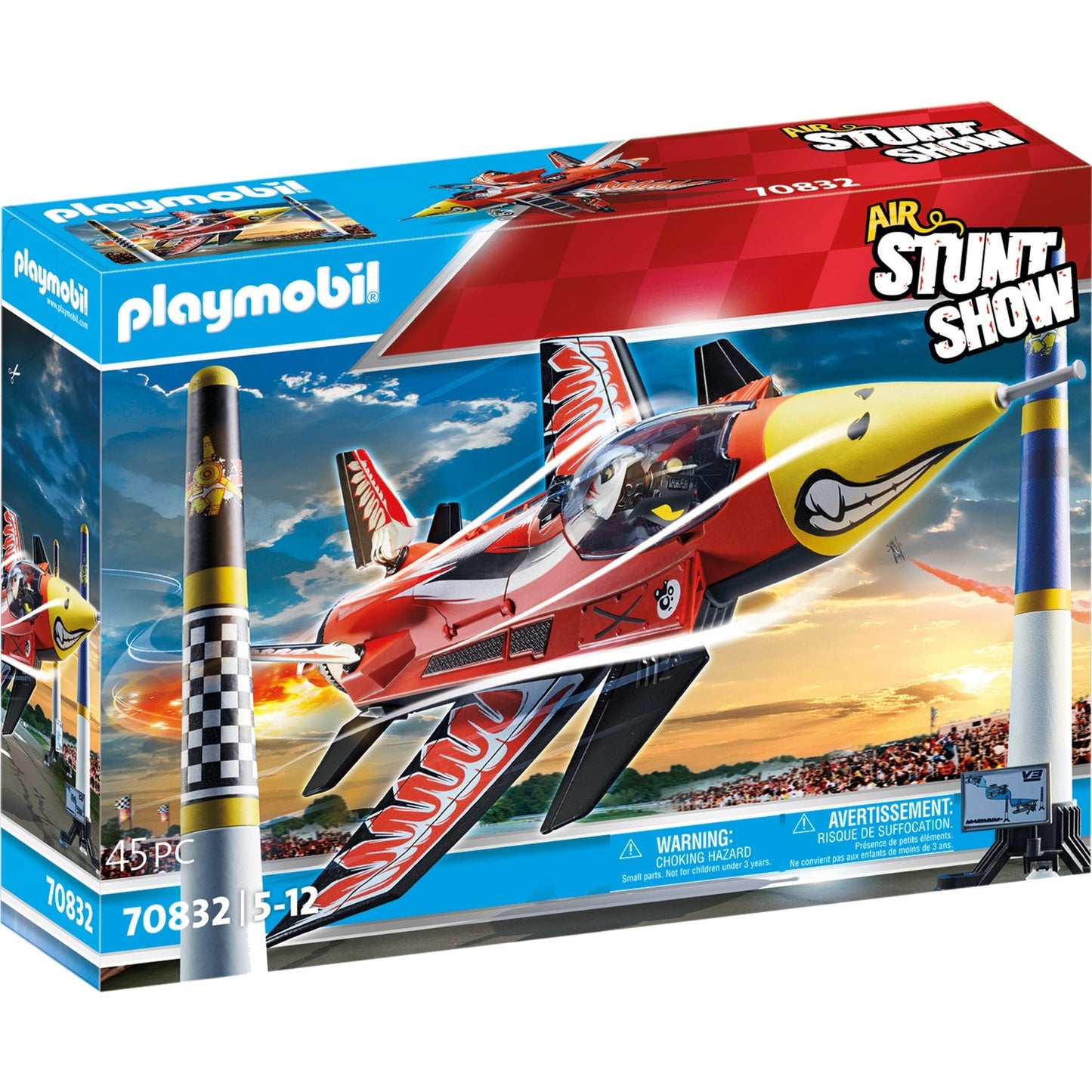 PLAYMOBIL 70832 Air Stuntshow Düsenjet "Eagle", Konstruktionsspielzeug