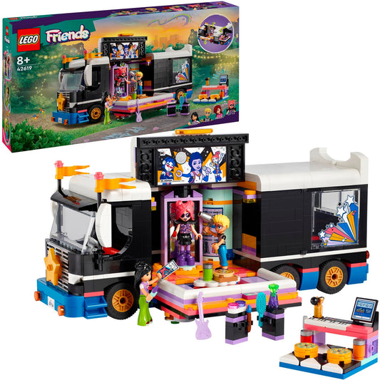 LEGO 42619 Friends Popstar-Tourbus, Konstruktionsspielzeug