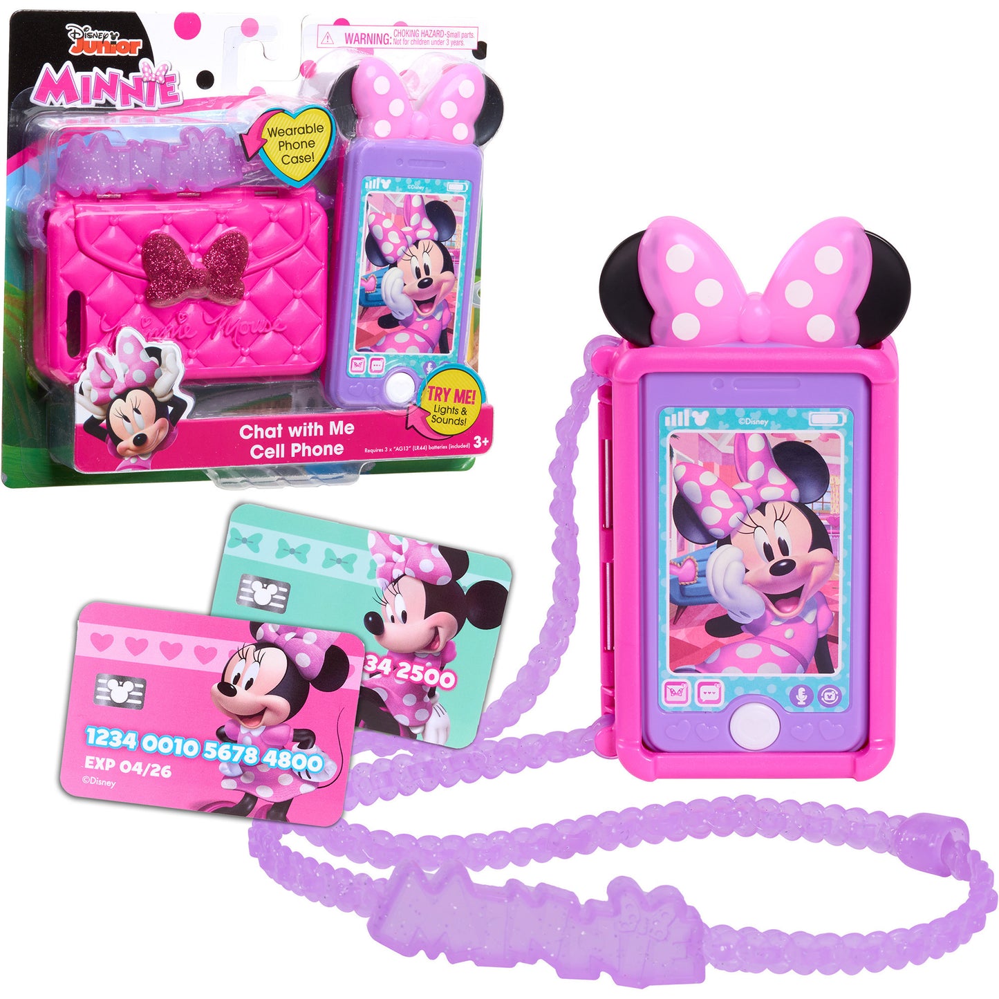 Disney Junior Minnie Mouse Chat With Me Cell Phone Set, Rollenspiel