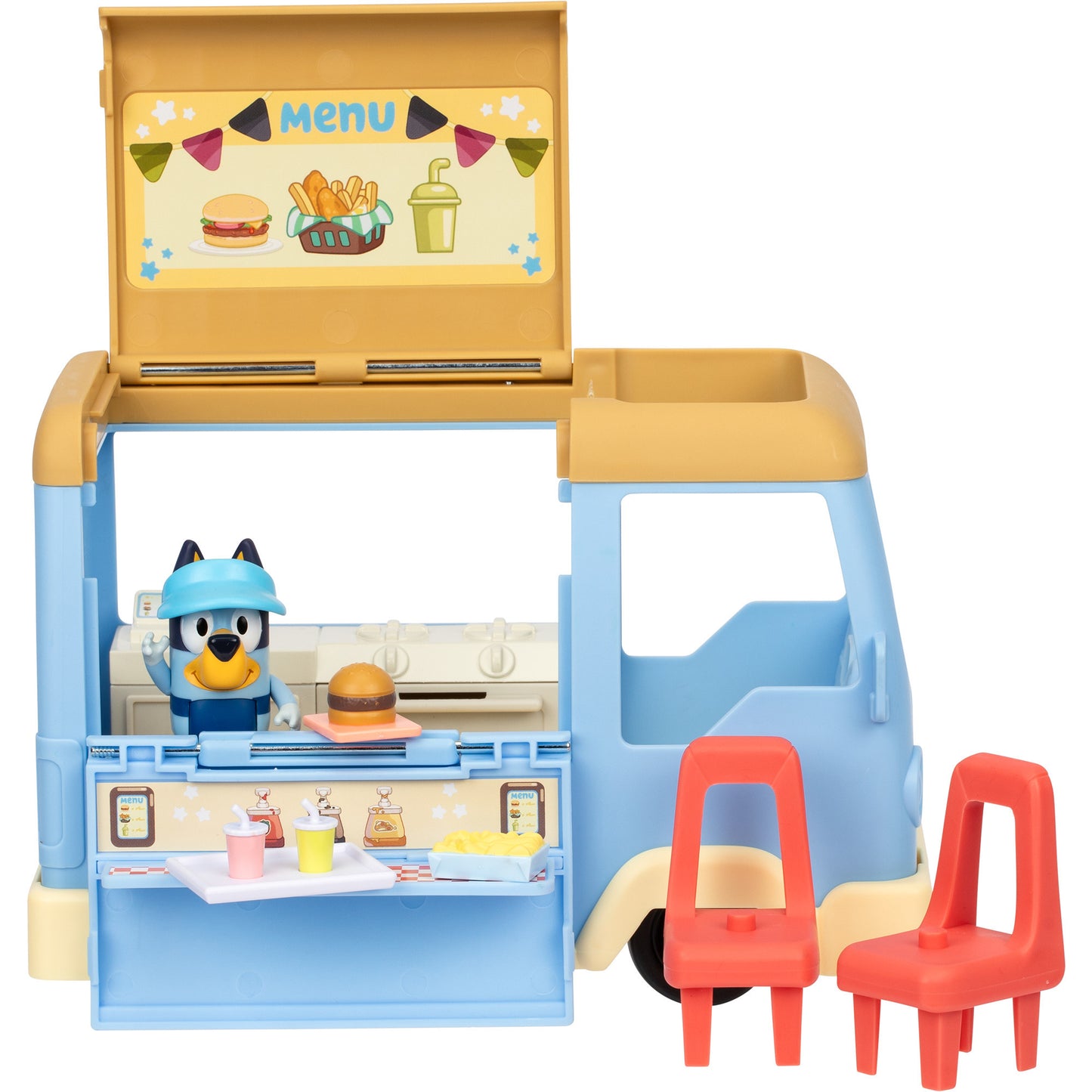 Bluey - Lets Play Chef Food Truck Spielset, Spielfahrzeug