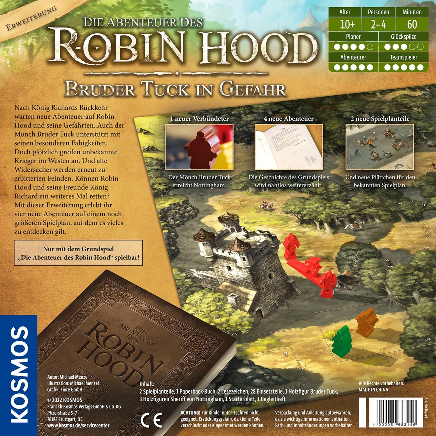 KOSMOS Die Abenteuer des Robin Hood - Bruder Tuck in Gefahr, Brettspiel