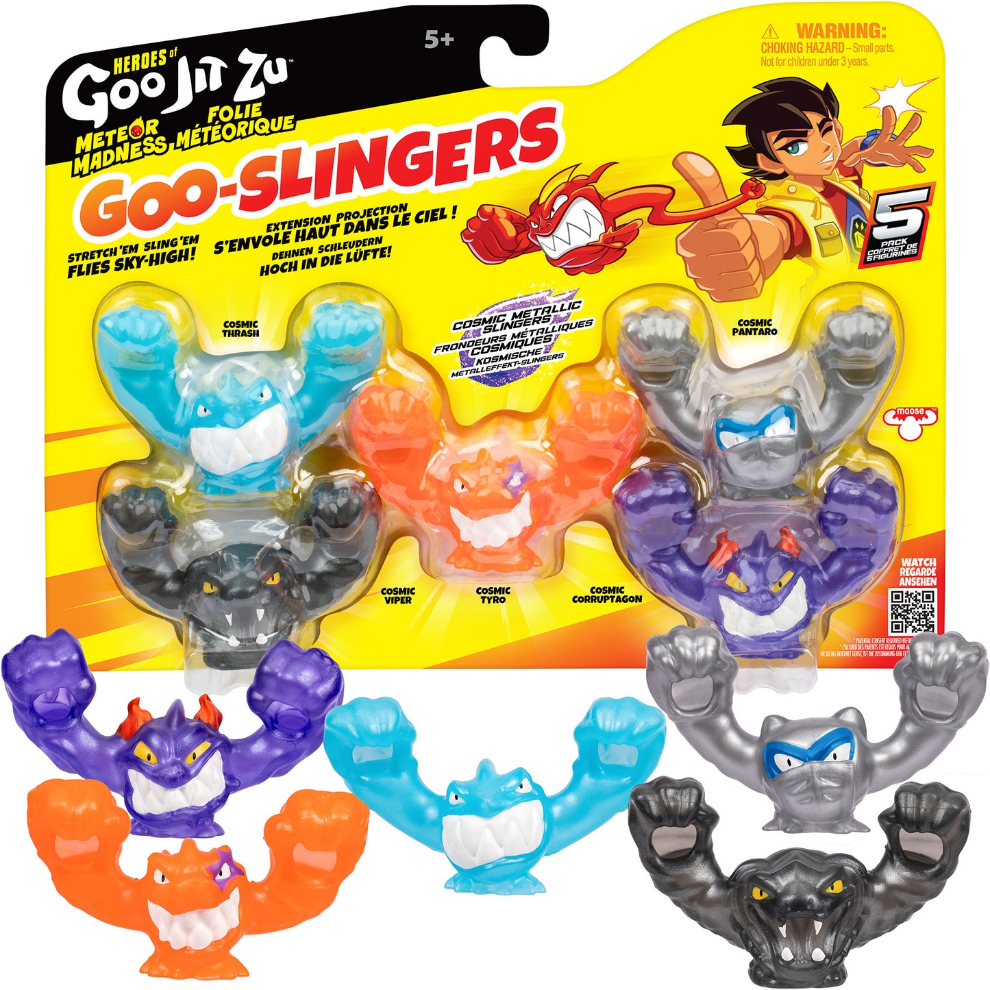 Heroes of Goo Jit Zu - Meteor Madness Goo Slingers Cosmic Metallic Slingers, Spielfigur