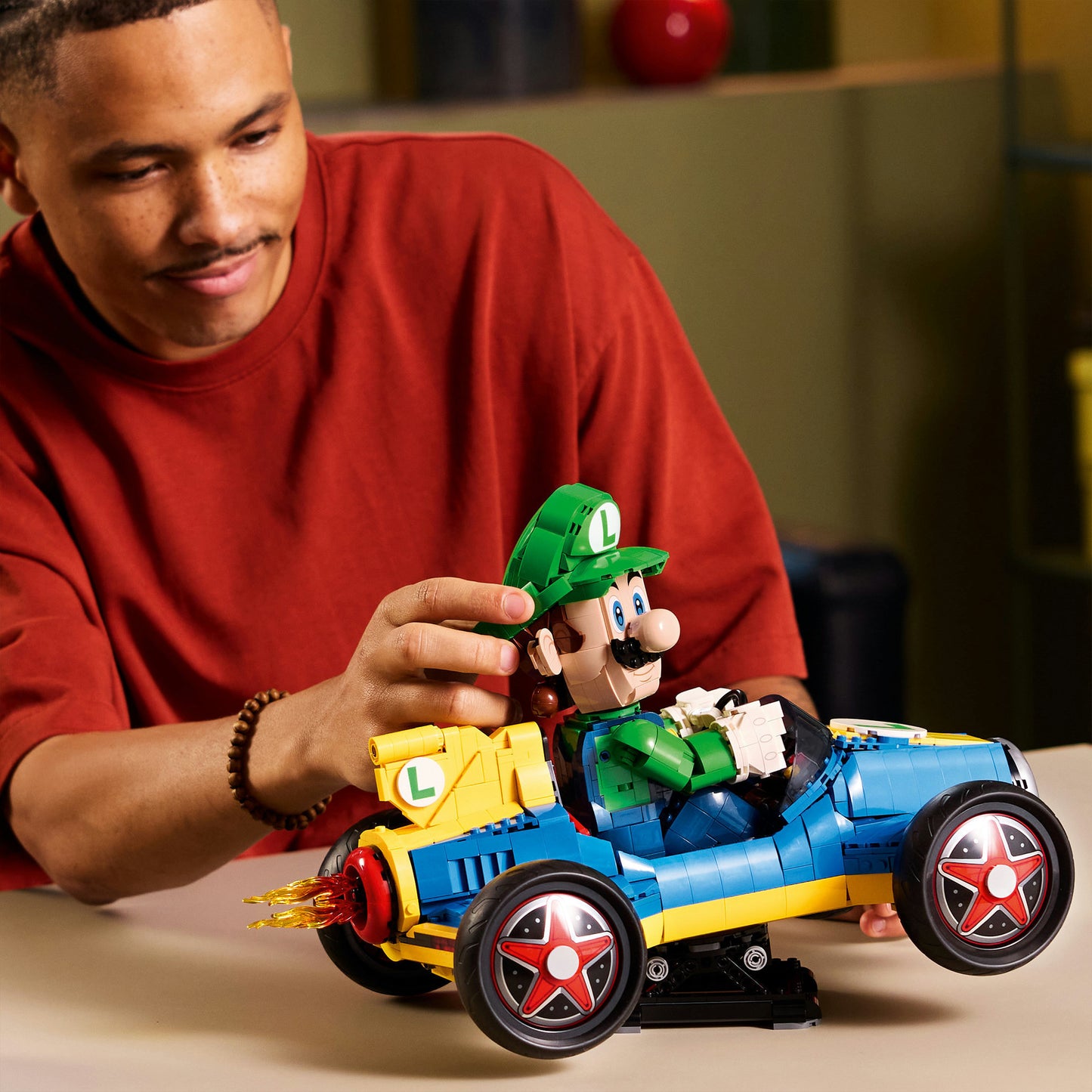 72050 Super Mario Mario Kart: Luigi & Turboflitzer, Konstruktionsspielzeug