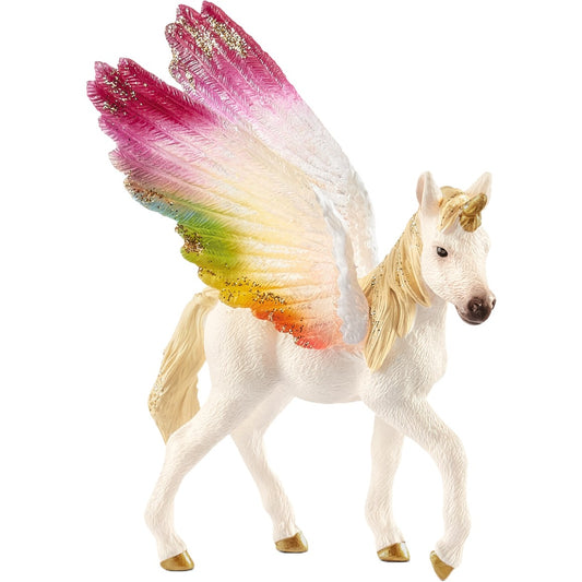 Schleich Bayala Geflügeltes Regenbogeneinhorn, Fohlen