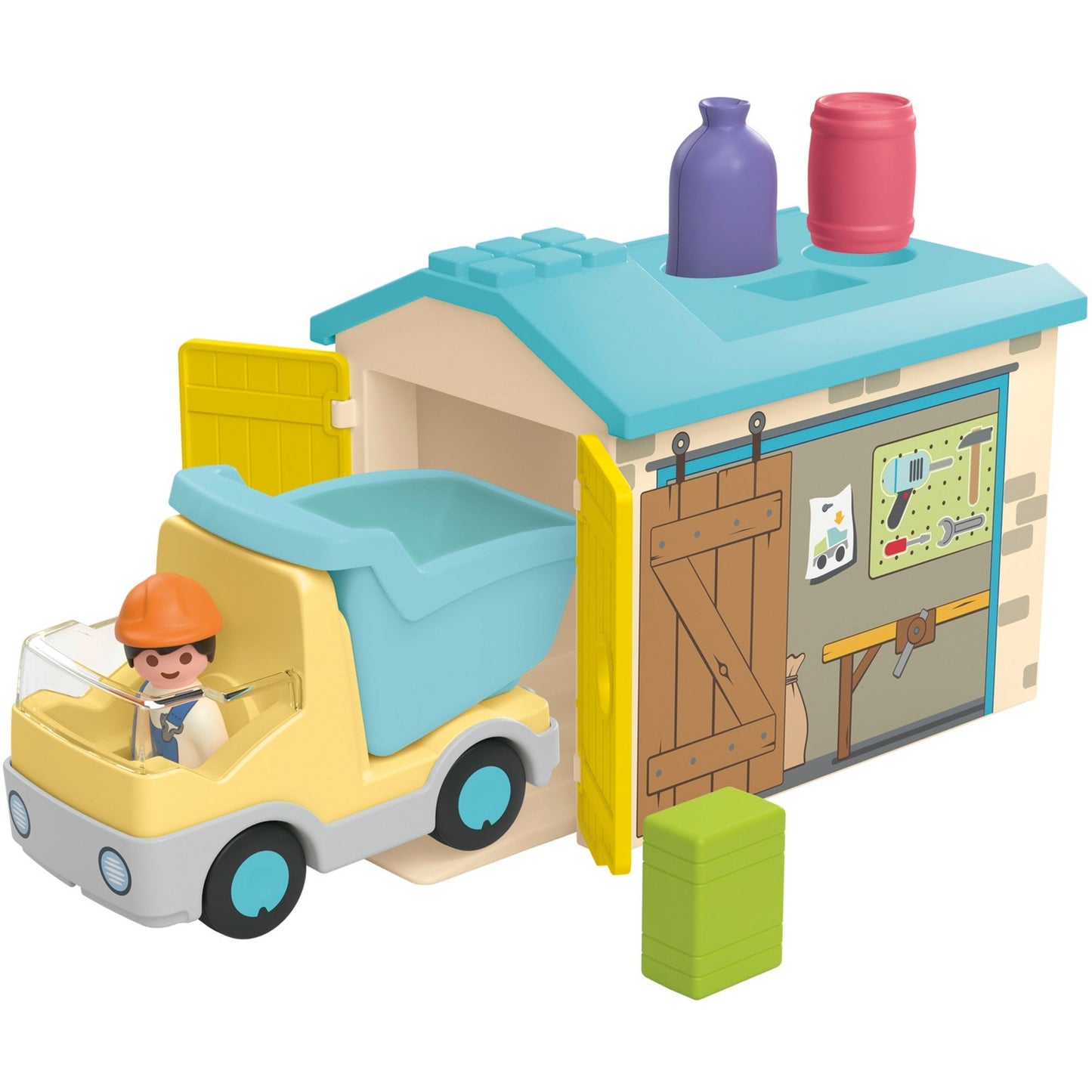 Playmobil 71686 Junior: LKW mit Sortiergarage