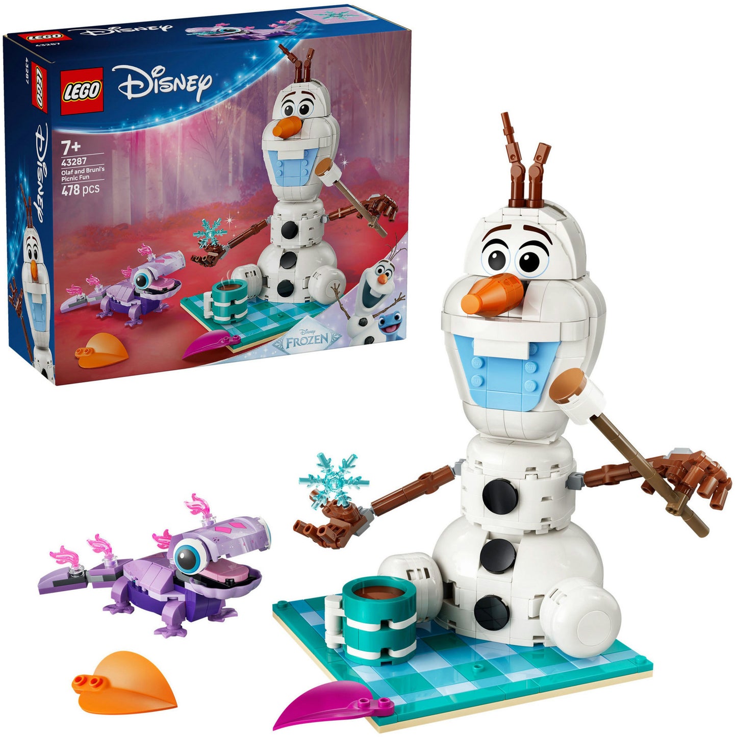 43287 Disney Princess Picknickspass mit Olaf und Bruni, Konstruktionsspielzeug