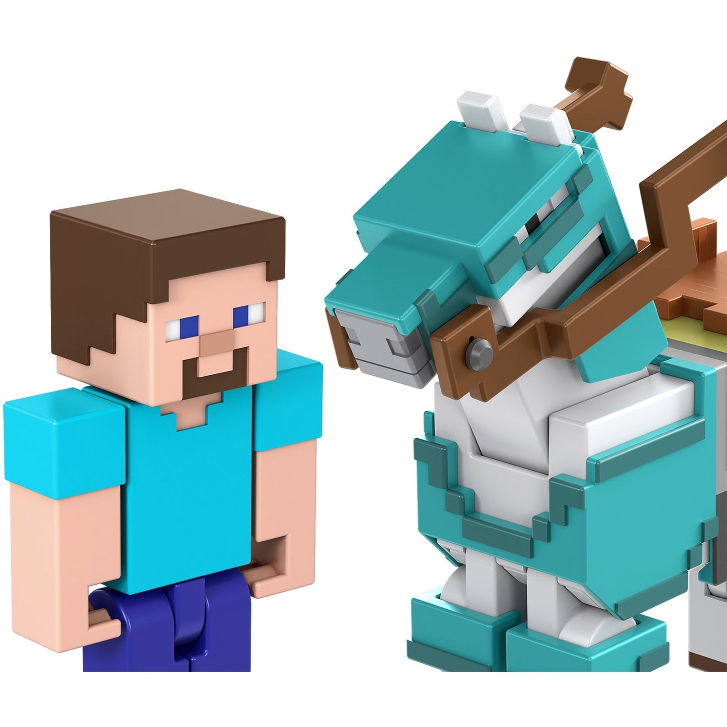 Mattel Minecraft Armored Horse and Steve