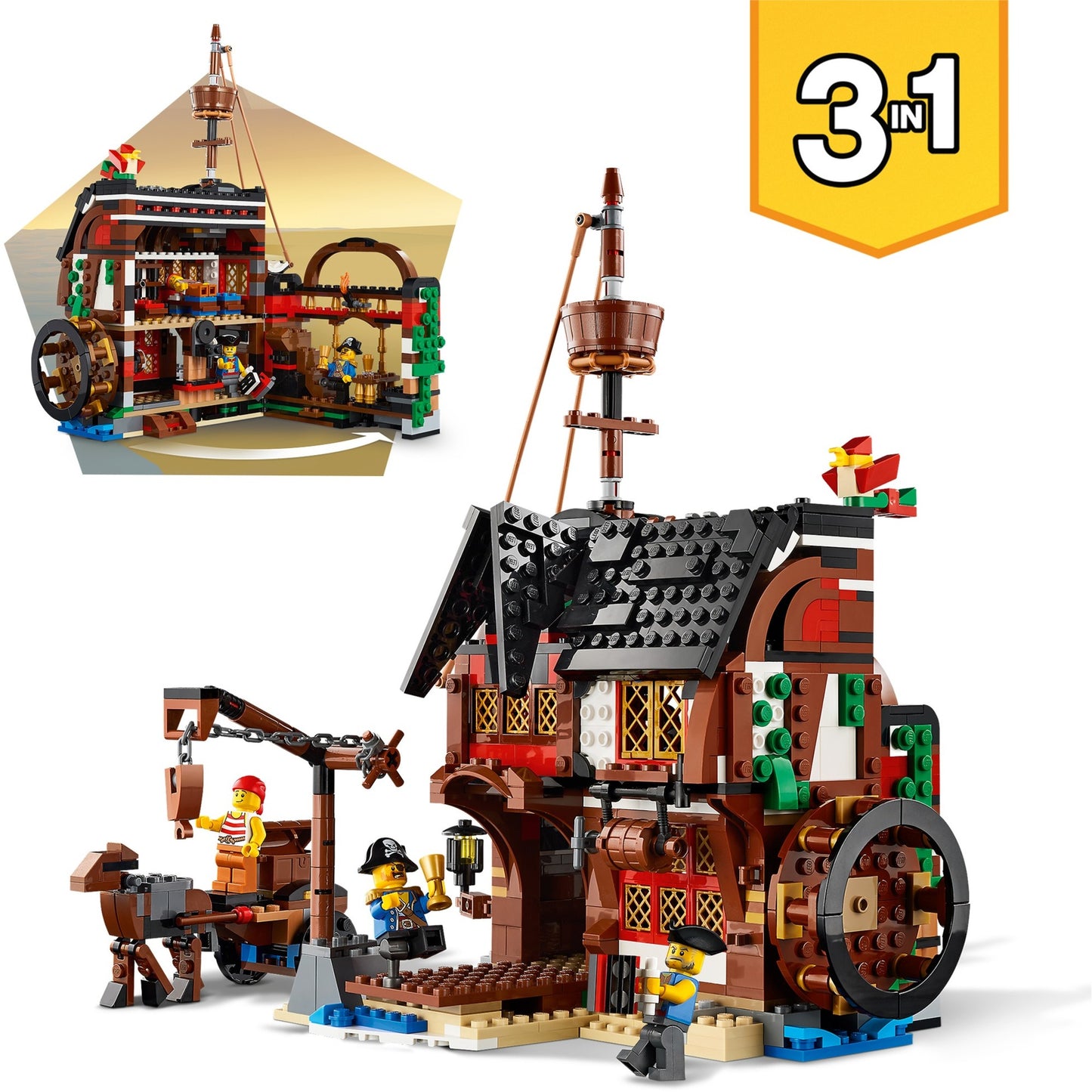 LEGO 31109 Creator Piratenschiff, Konstruktionsspielzeug