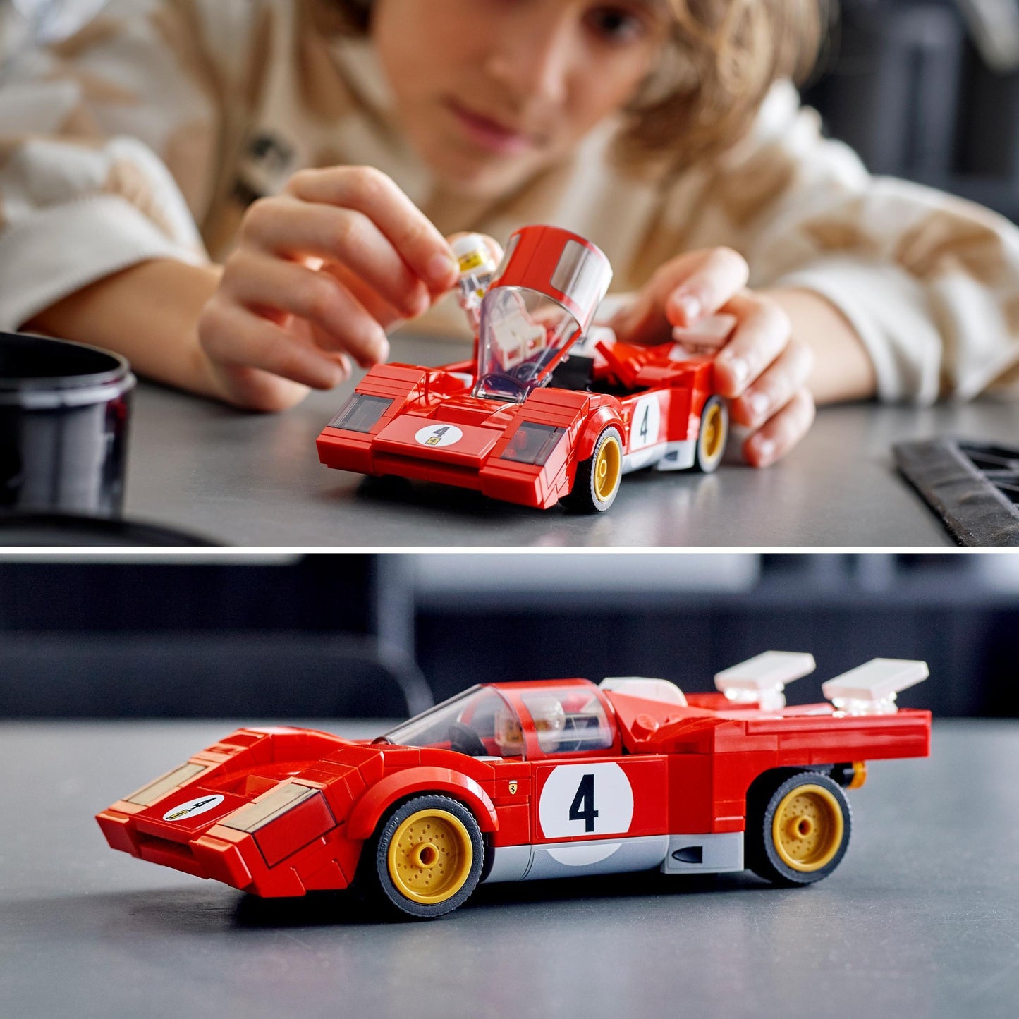 LEGO 76906 Speed Champions 1970 Ferrari 512 M, Konstruktionsspielzeug