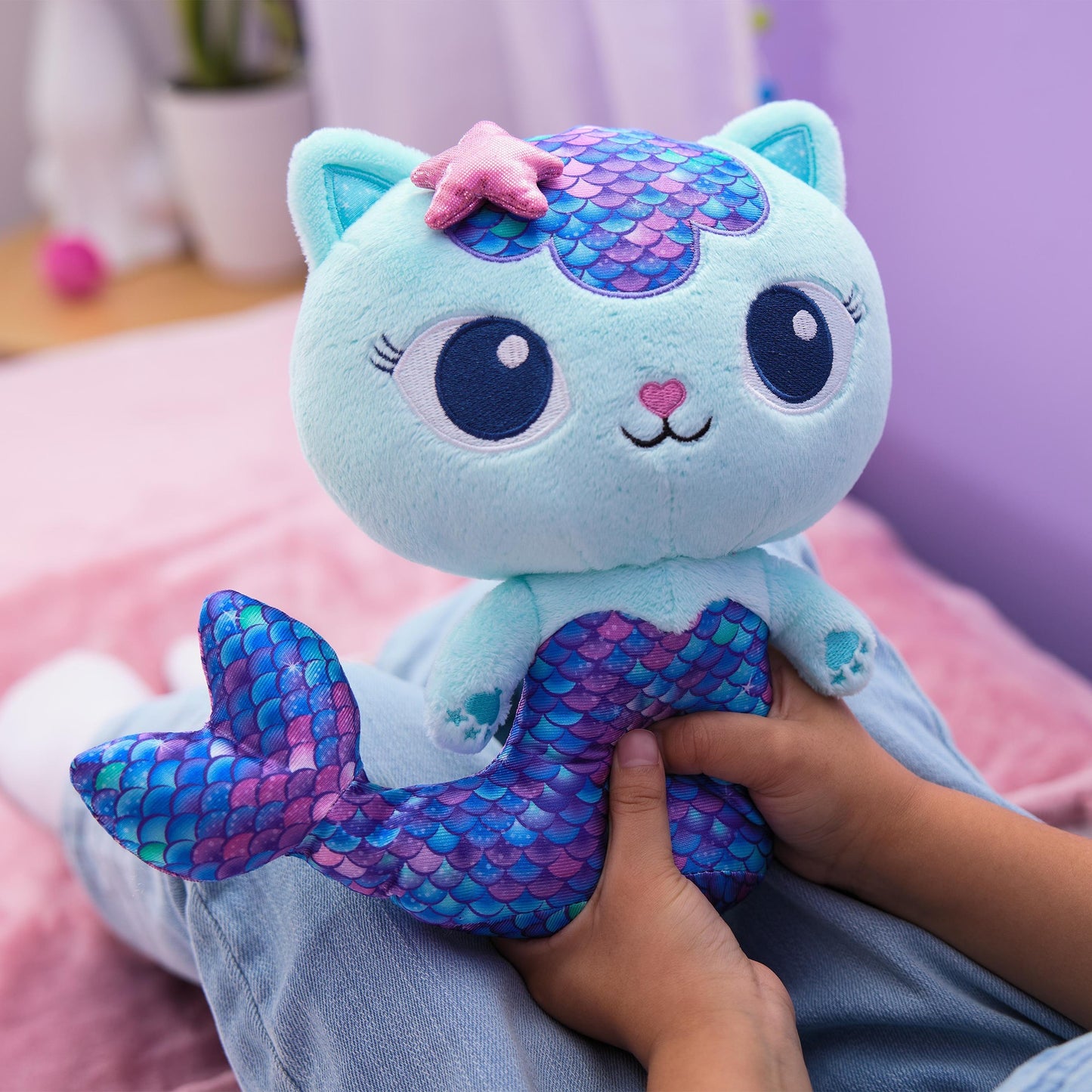 Gabby's Dollhouse - Plüsch-Katze Meerkätzchen, Kuscheltier