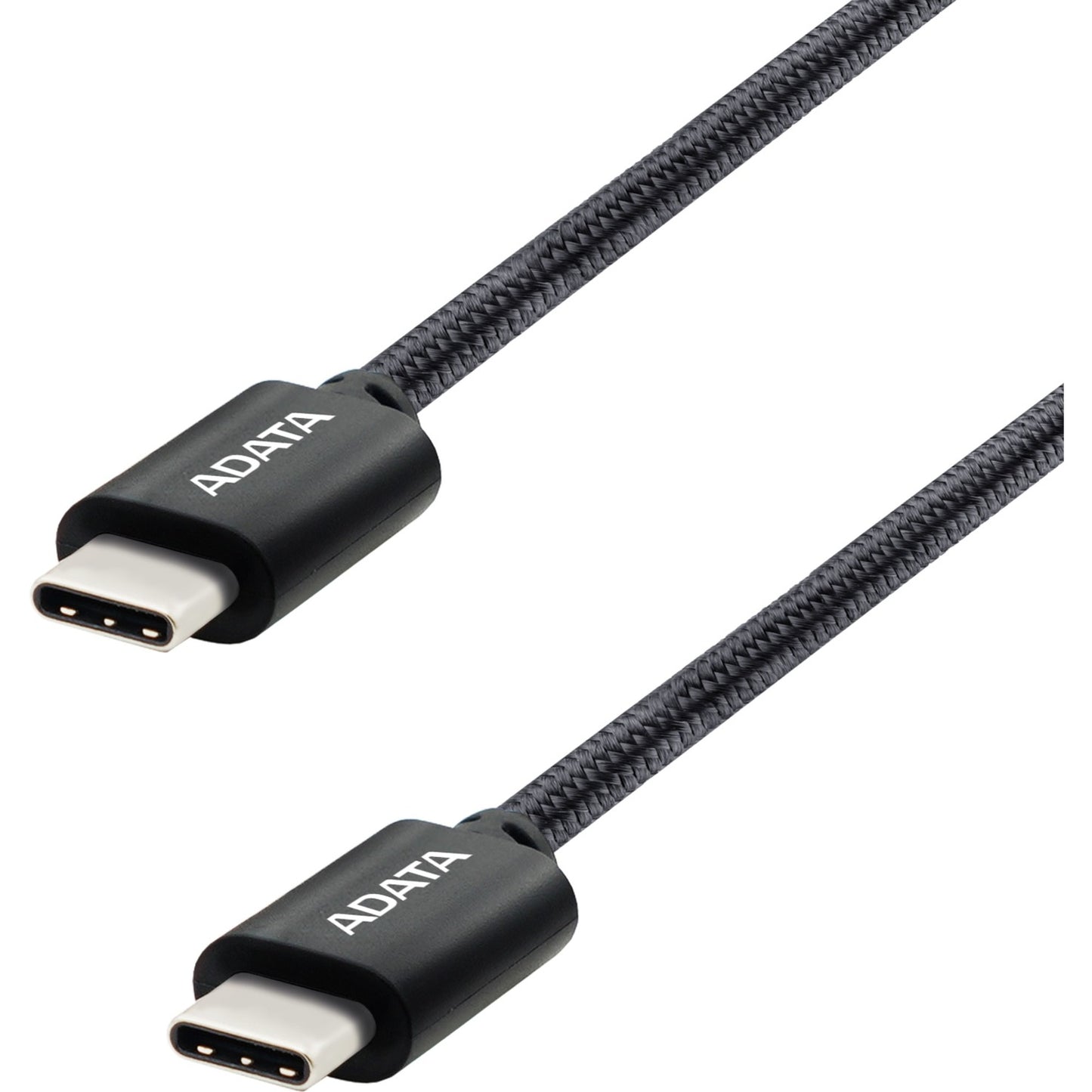 ADATA USB 2.0 Kabel, USB-C Stecker > USB-C Stecker (schwarz, 1 Meter, PD 3.0, QC 3.0, Laden mit bis zu 100 Watt)